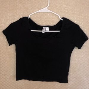 Black crop top